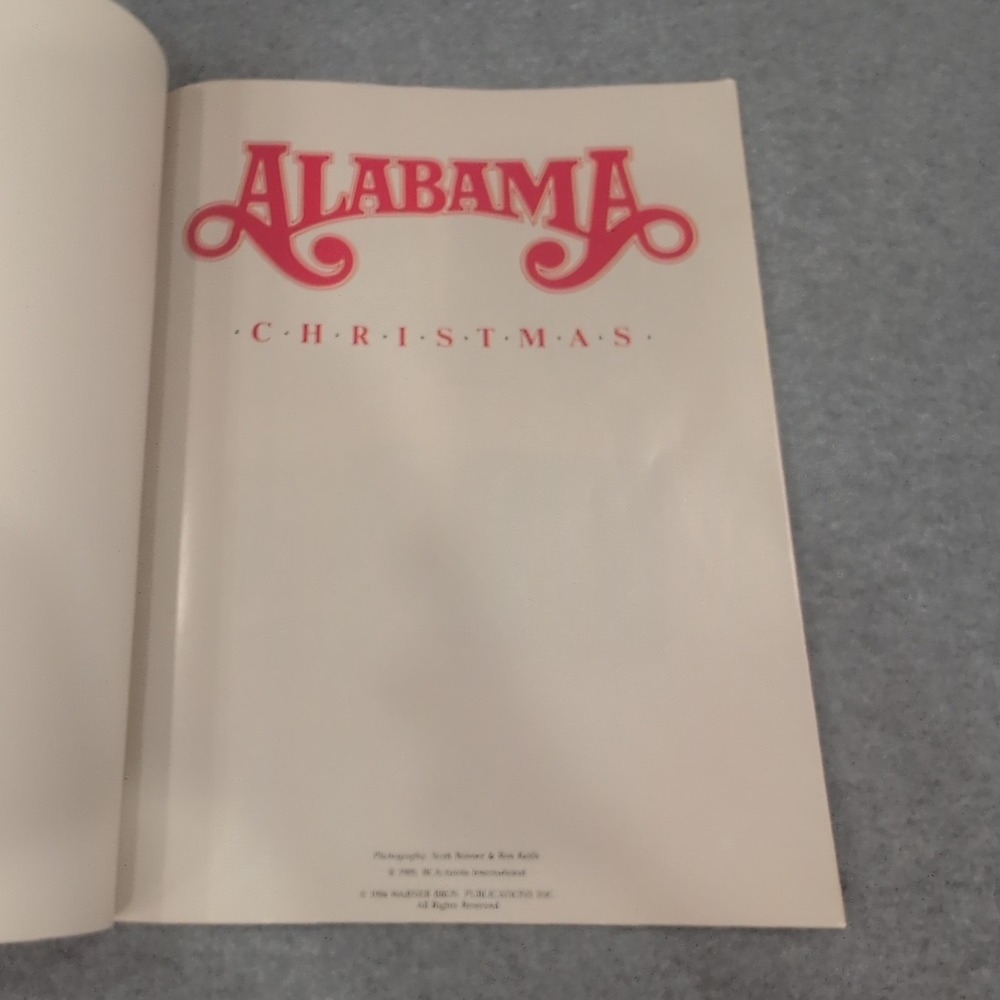 Alabama Christmas Sheet Music Songbook Piano Vocal Guitar Warner Bros 1986 - Picture 3 of 4